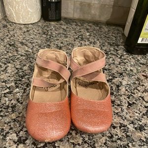 Pink Sparkly Color Changing Ballet Flats